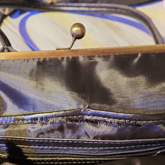 Bueno Black and Brown Shoulder Bag with Animal Print - Picture 3 of 7